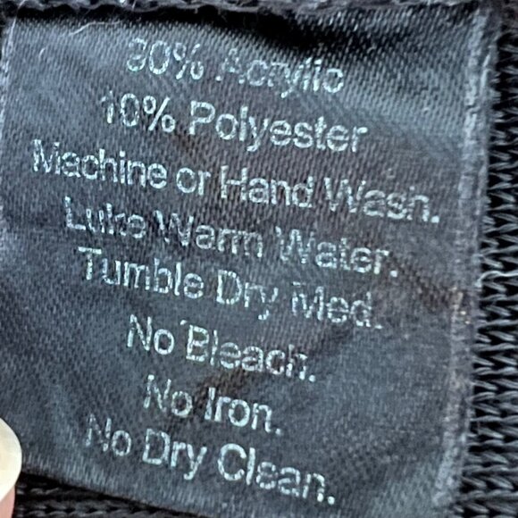 Misook Womens Black White Geometric Pattern Open Cardigan Sweater size Small - Picture 10 of 11